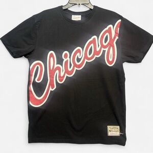 Mitchell & Ness Black and Red Chicago Tee